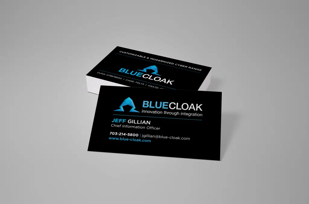 Business Card Design for a Cyber Security Group